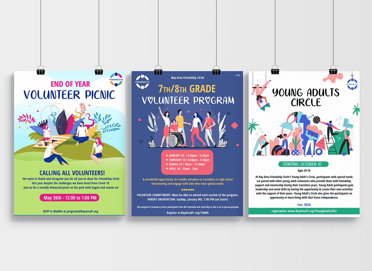 Diseño de Folleto del Bay Area Friendship 